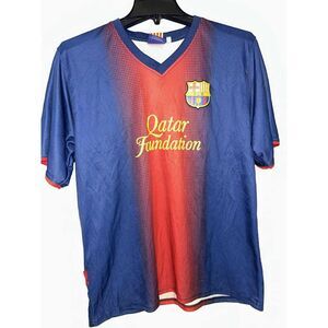 Vintage FCB Barcelona Lionel Messi #10 Soccer Football Jersey L